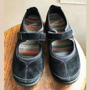 Dansko Edda Black Suede Mary Jane, 37